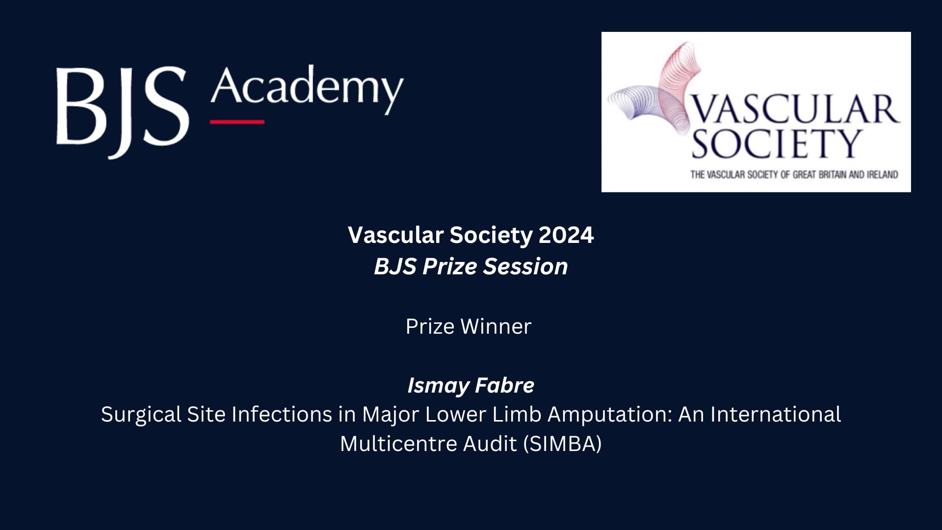 2024 Vascular Society BJS Prize Session