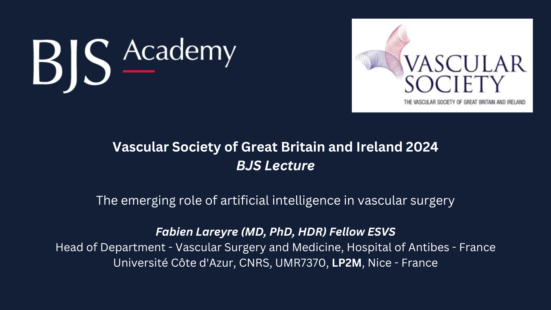 2024 Vascular Society BJS Lecture: The emerging role of artificial intelligence in vascular surgery