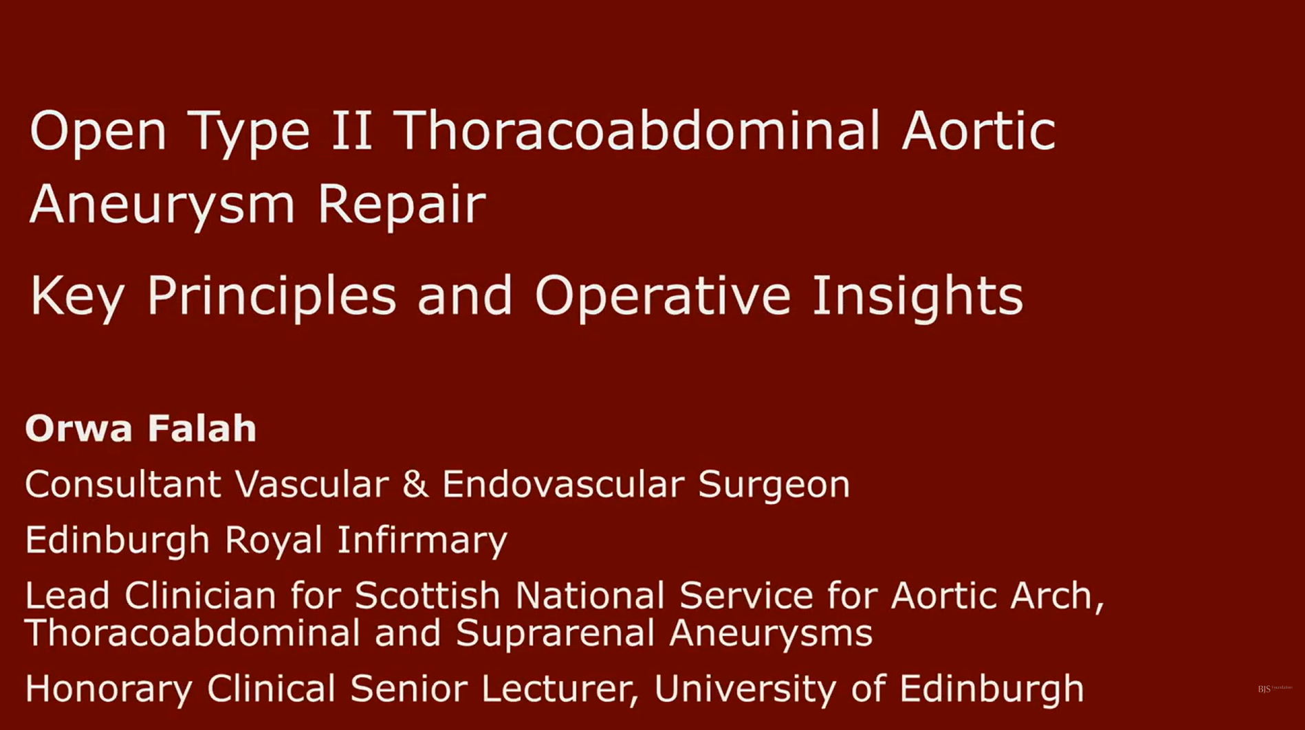 Open Type II thoracoabdominal aortic aneurysm repair: key principles and operative insights