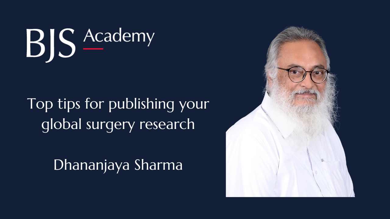 Top tips for publishing your Global Surgery research