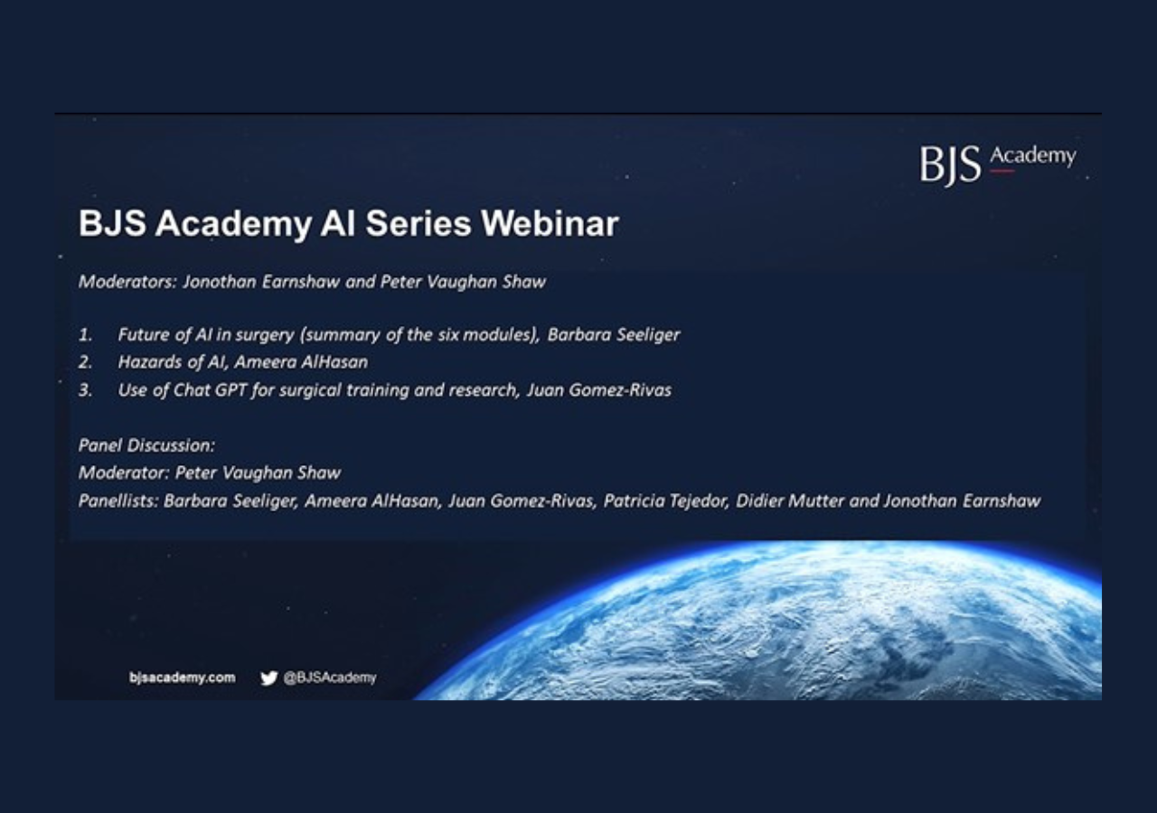 BJS Academy AI series webinar