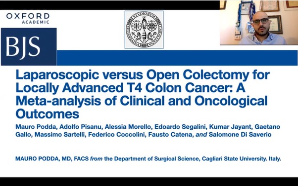 Laparoscopic versus open colectomy for locally advanced T4 colon cancer: a meta-analysis of clinical and oncological outcomes.
