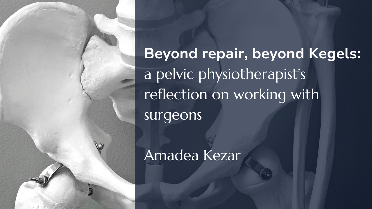 Beyond repair, beyond Kegels: a pelvic physiotherapist’s reflection on working with surgeons