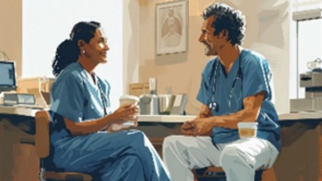 A view from the coffee room…women do it better