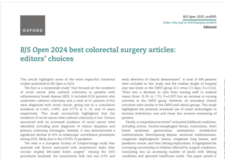 BJS Open 2024 best colorectal surgery articles: editors’ choices