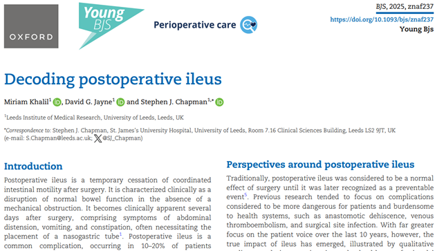 Decoding postoperative ileus