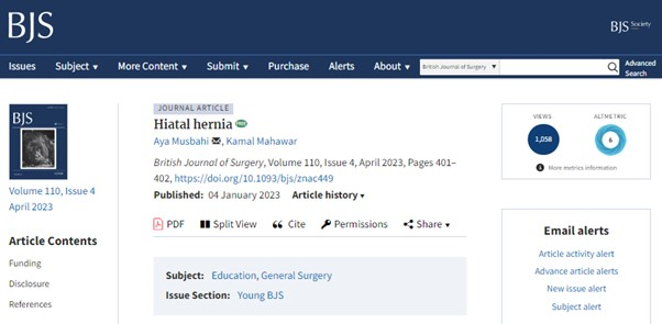 Hiatal hernia