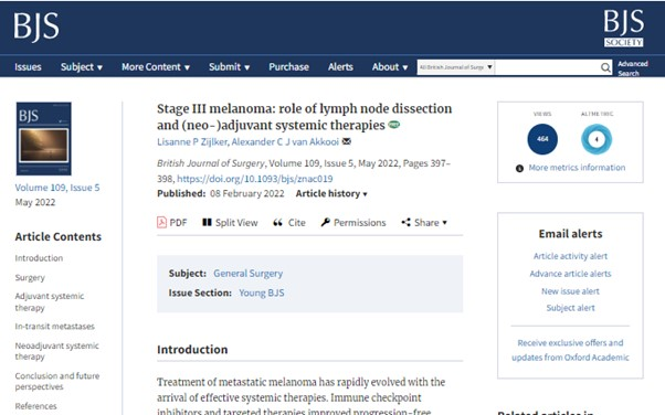 Stage III melanoma: role of lymph node dissection and (neo-)adjuvant systemic therapies