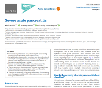 Severe acute pancreatitis