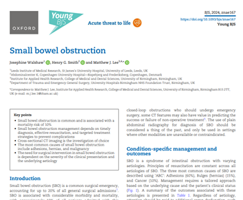 Small bowel obstruction