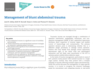 Management of blunt abdominal trauma. 