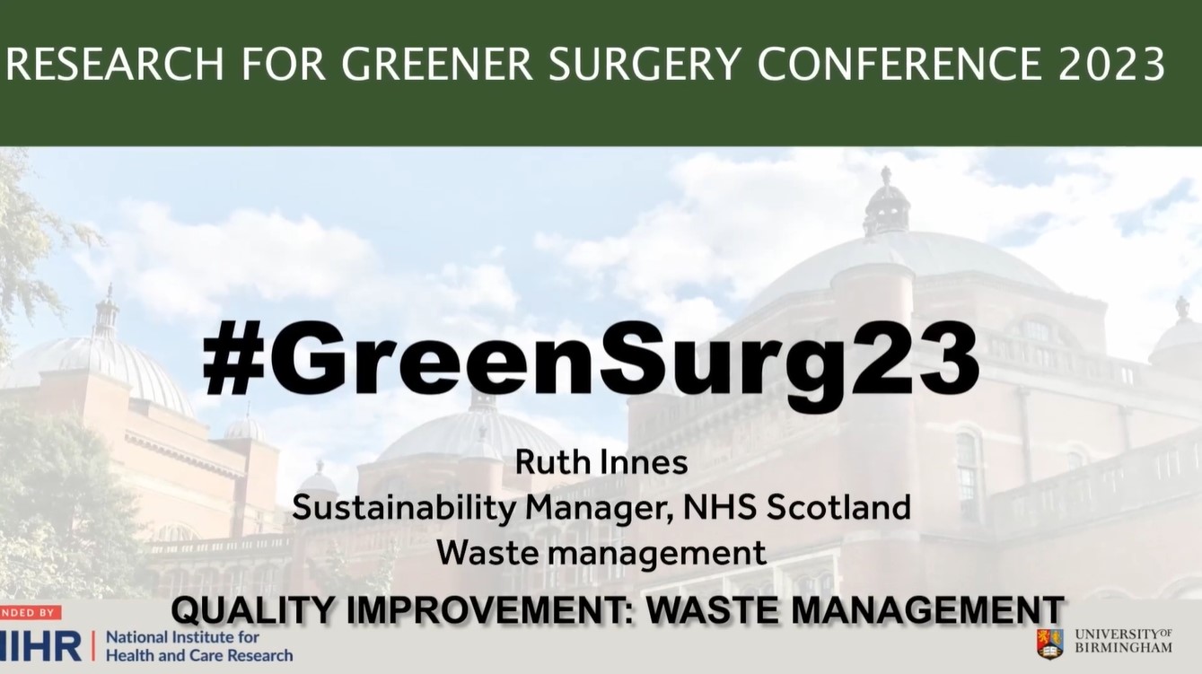 Research for Greener Surgery Conference 2023: Waste Management (part 4 of 4)