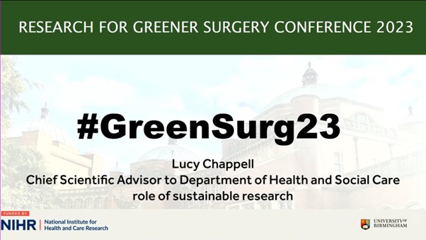 Research for Greener Surgery Conference 2023: Role of sustainable research (part 1 of 4)